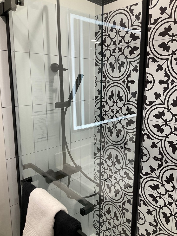 The good design 3 moroccan grout free panel design Innovate Building Solutions #MoroccanGroutFreePanel #ShowerPanelDesigns #ShowerWallPanels