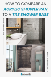 How to Compare an Acrylic Shower Pan to a Tile Shower Base