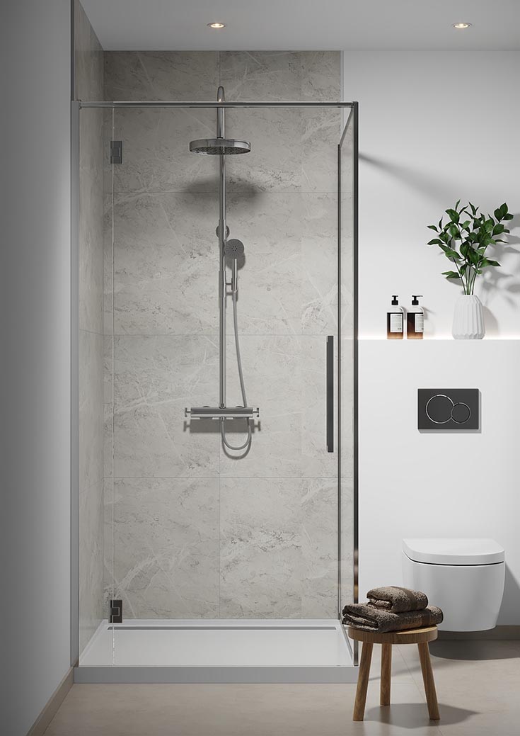 Reason 1 get rid maintenance white marble wall panels | Bathroom Remodeling Ideas | Shower Remodeling || White Marble Bathroom
