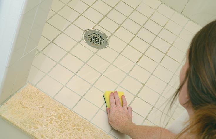 Section 2 disadvantage 1 cleaning a tile shower floor pan