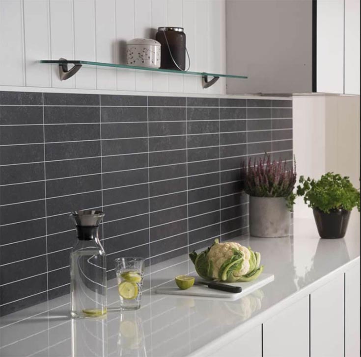 5 should use black tile Fibo laminate kitchen backsplash panels | bathroom remodeling | Shower Design | Cleveland OH Kitchen Remodel