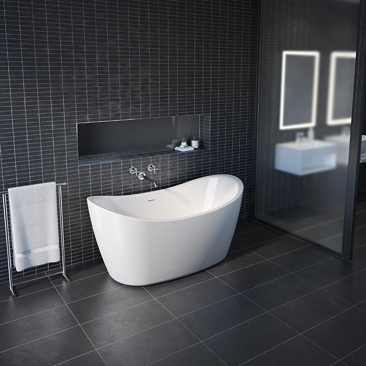 Hot 2 acrylic slipper freestanding soaking tub innovate building solutions | bathroom Remodeling Ideas | Shower Design | Freestanding Tub | Designer Tubs