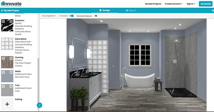Part 1 - fit reason 9 - innovate bathroom visualizer | Innovate Building Solutions | Bathroom Remodeling Ideas | Laminate Wall Panels | Bath and Shower Visualizer