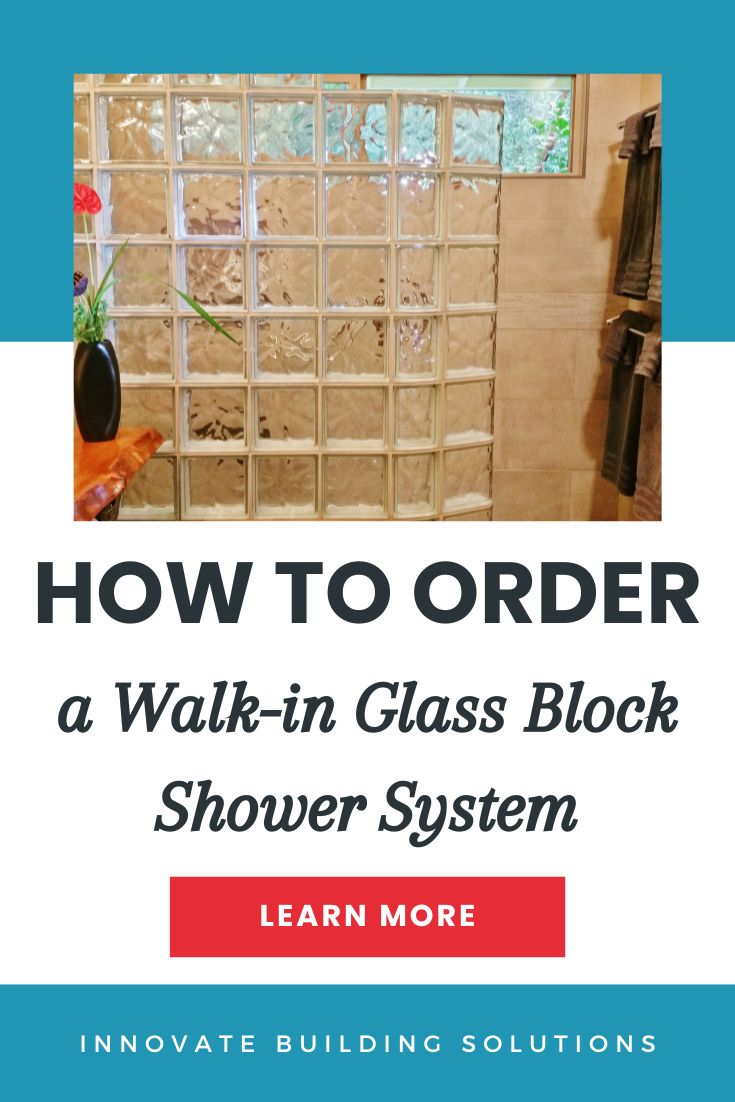 Opening How to order a walk in glass block shower system