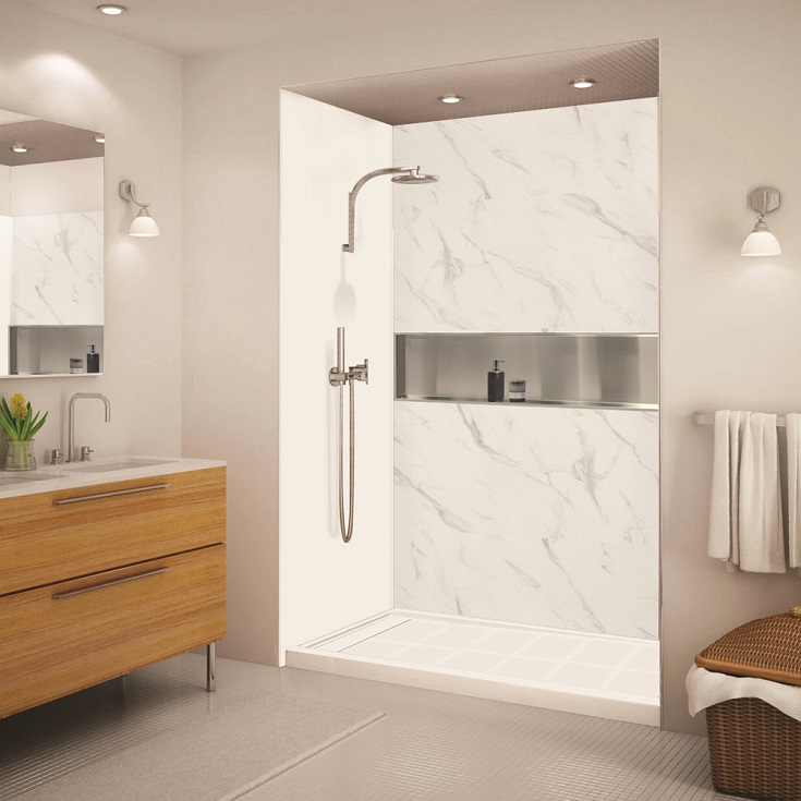 Trend 5 slide bar to shower standing or seated | Innovate Building Solutions | Slide bar shower shower head | Bathroom shower accessories | Cleveland Design bathroom