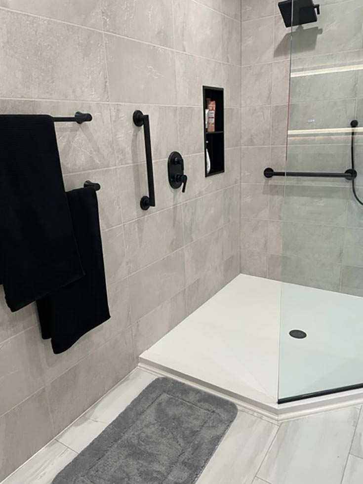 Question 2 thicker Fibo laminate shower panels Innovate Building Solutions | Cleveland Remodeling ideas | Shower Design | Bathroom Remodeling Ideas