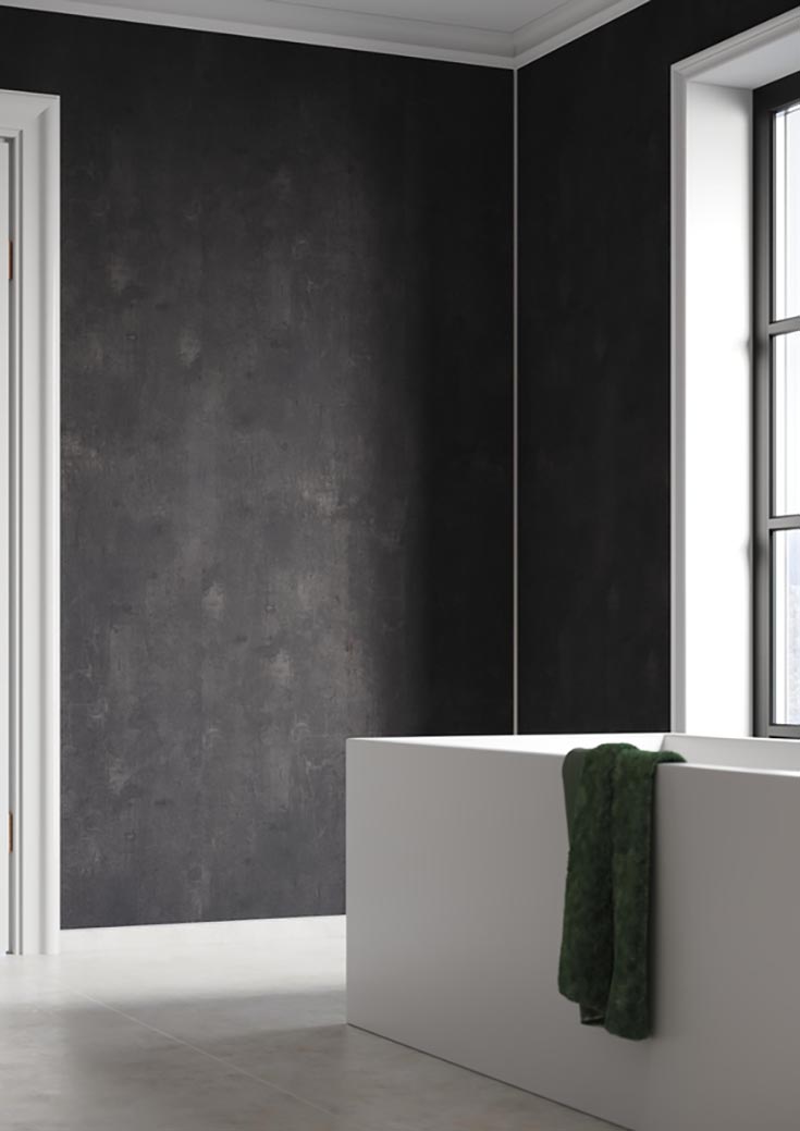 Maximalist Charcoal gray | Innovate Building Solutions | bathroom Remodel | Charcoal Grey | Shower Design Ideas | bathroom maximalist interior design