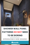 Shower wall panel patterns DO NOT need to be boring – 6 new Maximalist, Transitionalist, and Scandinavian designs