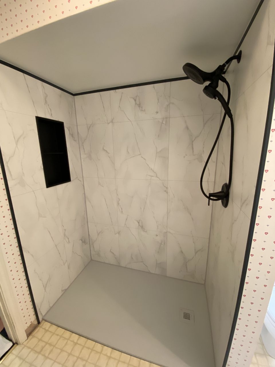 Bathroom Remodeling | Shower Design with a grout free low profile sylish shower base | Cleveland Bathroom remodel