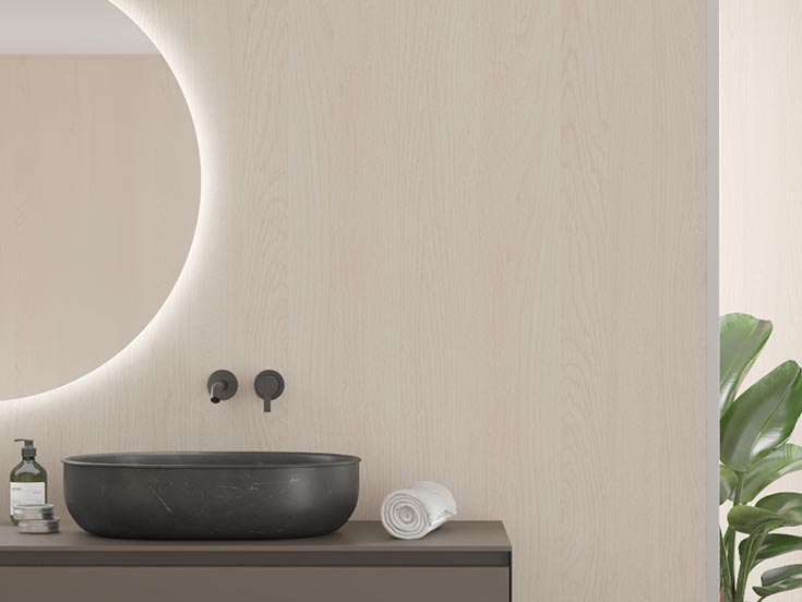 Fact 2 light wood Scandinavian bathroom and shower wall panels | Innovate Building Solutions | Bathroom Remodel | Home Design Ideas | Scandinavian Bathroom Wall Panels