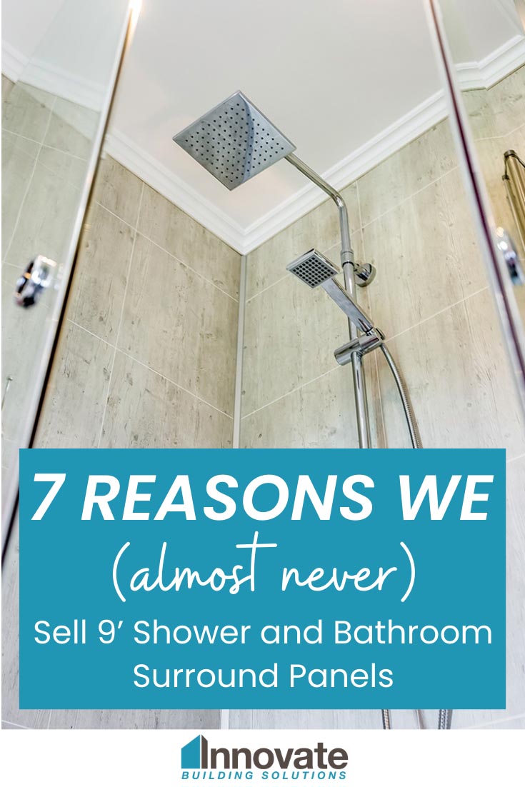 PINTERE 7 Reasons We (almost never) Sell 9’ Shower and Bathroom | home improvement tips | Tricks to a safe and durable shower surround | how to install a shower surround | Cleveland ohio bathroom remodeling tips