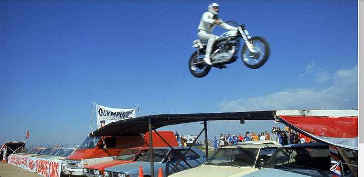 FAQ 10 - Evil Knievel daring stunts- credit www.history.com - Innovate Building Solutions, Bathroom Shower Renovations, Shower Remodeling Tips, DIY Bathroom Design, Modern Bathroom Showers