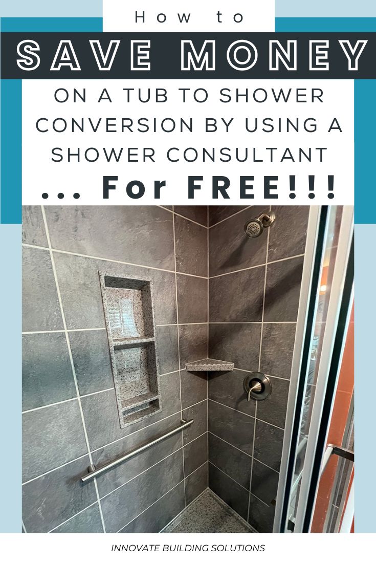 How to save money on a tub to shower conversion by using a shower ...