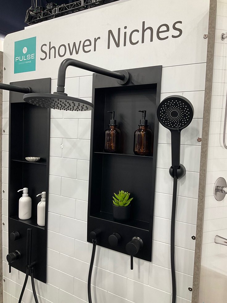 Trend 2 niche with a valve shower head included - Innovate Building Solutions, Bathroom Shower Accessories, Bathroom Improvement Needs, Shower Storage Options, Modern Shower Niches