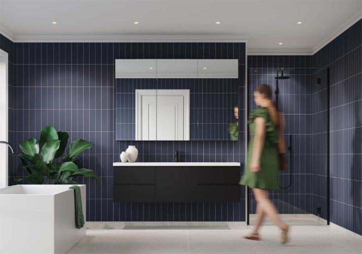 Criterion 7 Maximalist bathroom and shower grout free panels - Innovate Building Solutions, Cleveland Ohio Bathroom Designs, Shower Remodeling Concepts, Modern Bathroom Showers, Maximalist Bathroom Shower