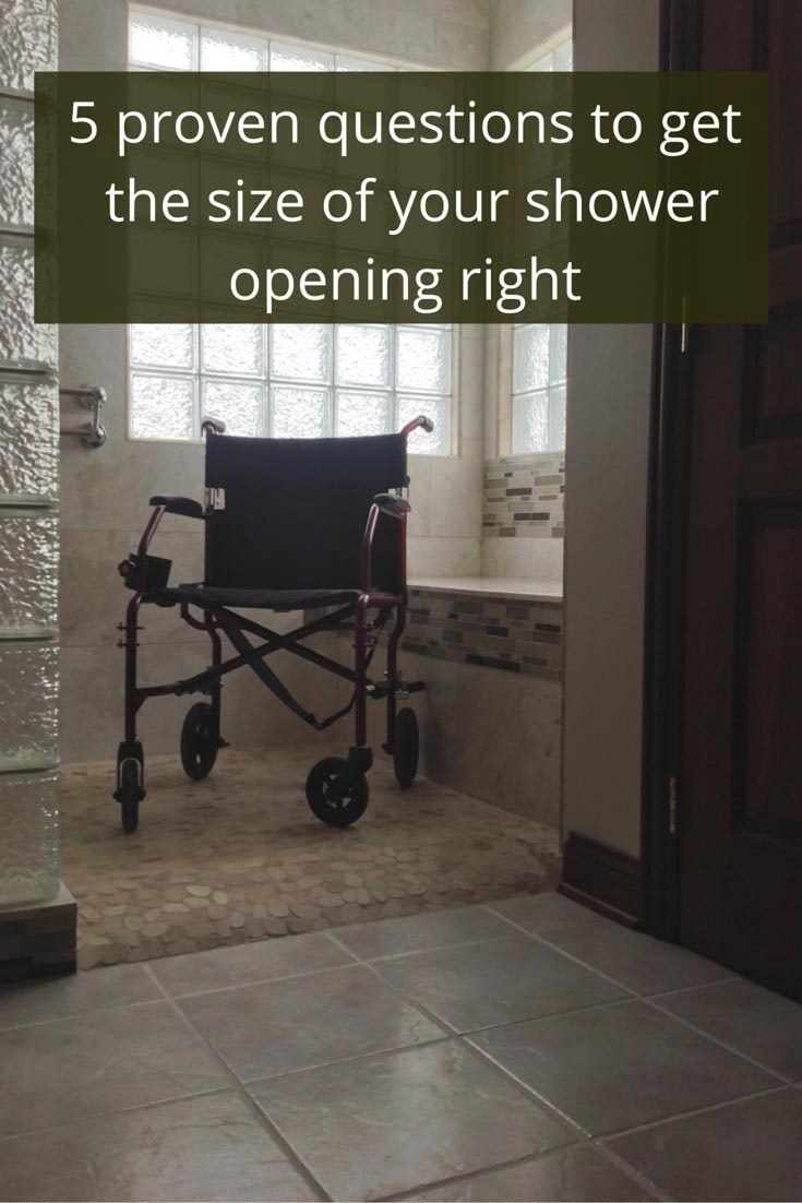 Element 8 5 proven questions to get size of shower opening right - Innovate Building Solutions, Cleveland Ohio Shower Remodeling Projects, Custom Walk In shower Design, Bathroom Shower Products, Glass Block Shower Walls