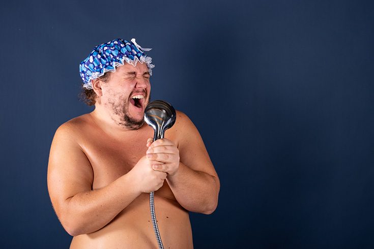 Mistake 11 - funny guy in a rain cap - Innovate Building Solutions, Dream Bathroom Shower, Modern Shower Needs, Custom Bathroom Showers, Luxury Shower Accessories