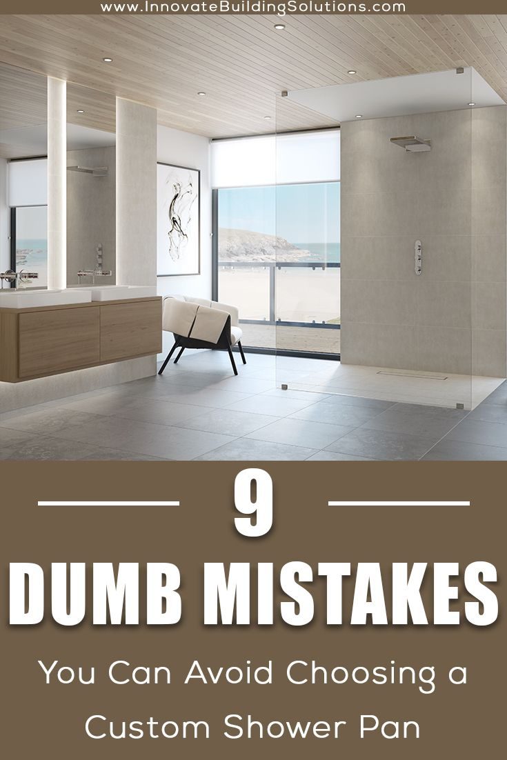 Mistake 3 9 dumb mistakes you can avoid choosing a custom shower pan - Innovate Building Solutions, Cleveland Ohio Custom Showers, Dream Bathroom Showers, Shower Base Pans, DIY Shower Renovations