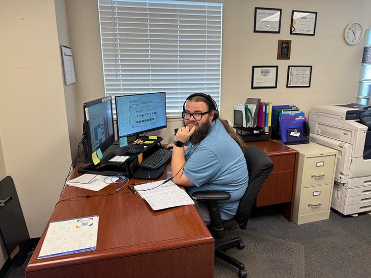 Opening image - and first paragraph Jacob Walker answering the phone - Innovate Building Solutions, Customer Service Representative, Bathroom Shower Remodeling, DIY Shower Renovations, Dream Bathroom Showers