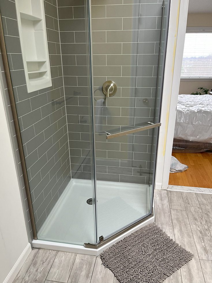 Problem 8 vertical niche in small stand up shower - Innovate Building Solutions, Shower Storage Options, Bathroom Shower Remodeling, Small Shower Design Options, Custom Walk In Shower Designs