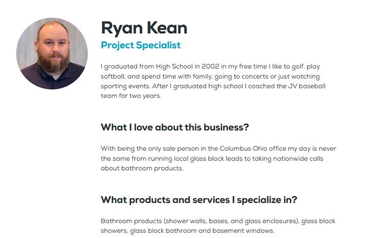 Reason 5 Ryan Kean - Innovate Building Solutions, Bathroom Shower Products, Custom Walk In Shower, Innovate Staff, DIY Shower Products