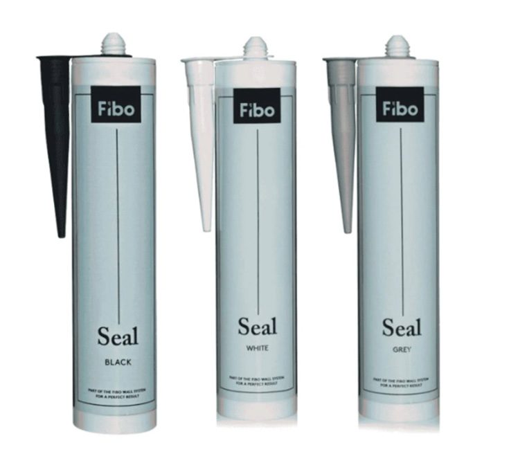 Situation 5 Fibo sealant in white gray and black for shower surround installations - Innovate Building Solutions, Bathroom Remodeling DIY Products, Custom Shower Remodeling, Bathroom Renovation Ideas, Shower Wall Panel Needs