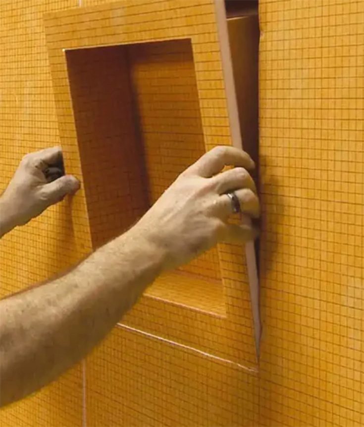 Avoid 4 idea 2 premade ready for tile shower niches - Innovate Building Solutions, Premade Shower Niches, Custom Bathroom Showers, Shower Design Concepts, DIY Shower Storage Ideas