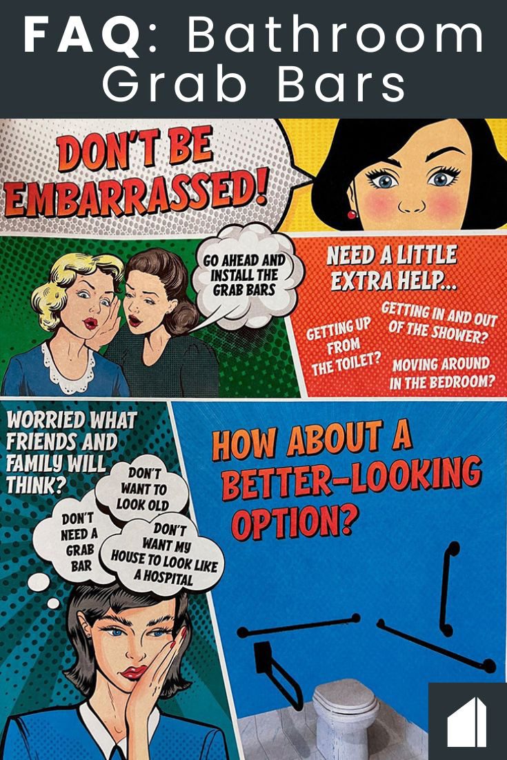 Question 11 - Frequently Asked Questions about Grab Bars - Innovate Building Solutions, Shower Accessory Options, Custom Bathroom Showers, Shower Grab Bars, Modern Bathroom Remodeling