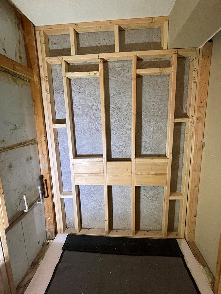 Mistake 5 wood blocking for grab bars or fold down seat - Innovate Building Solutions, DIY Bathroom Showers, Custom Shower Designs, Bathroom Shower Accessories, Modern Shower Projects